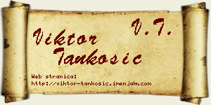 Viktor Tankosić vizit kartica